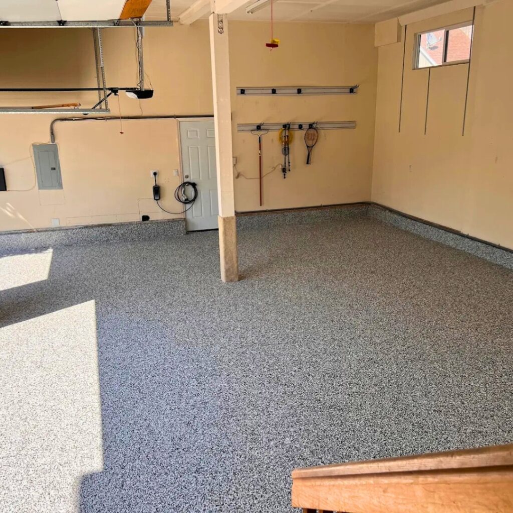 garage floor coatings for Portland weather