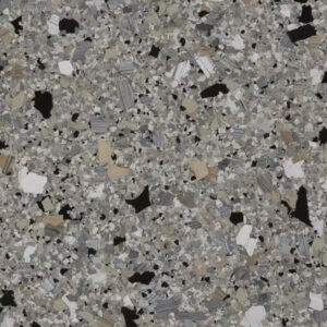 Shale color flake epoxy floor coating chip pattern texture sample